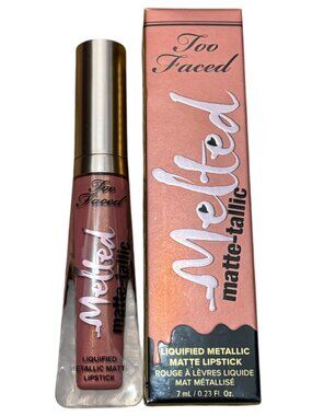 Too Faced Melted Matte-tallic Liquid Lipstick "Our Lips Are Sealed" 7ml NWT